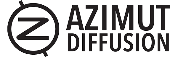Logo noir et blanc d'Azimut Diffusion, une salle de spectacles cliente de l'outil d'intelligence d'affaires Turbine