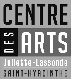 Logo noir et blanc du Centre des arts Juliette-Lassonde, une salle de spectacles cliente de l'outil d'intelligence d'affaires Turbine