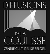 Logo noir et blanc des Diffusions de la coulisse, une salle de spectacles cliente de l'outil d'intelligence d'affaires Turbine